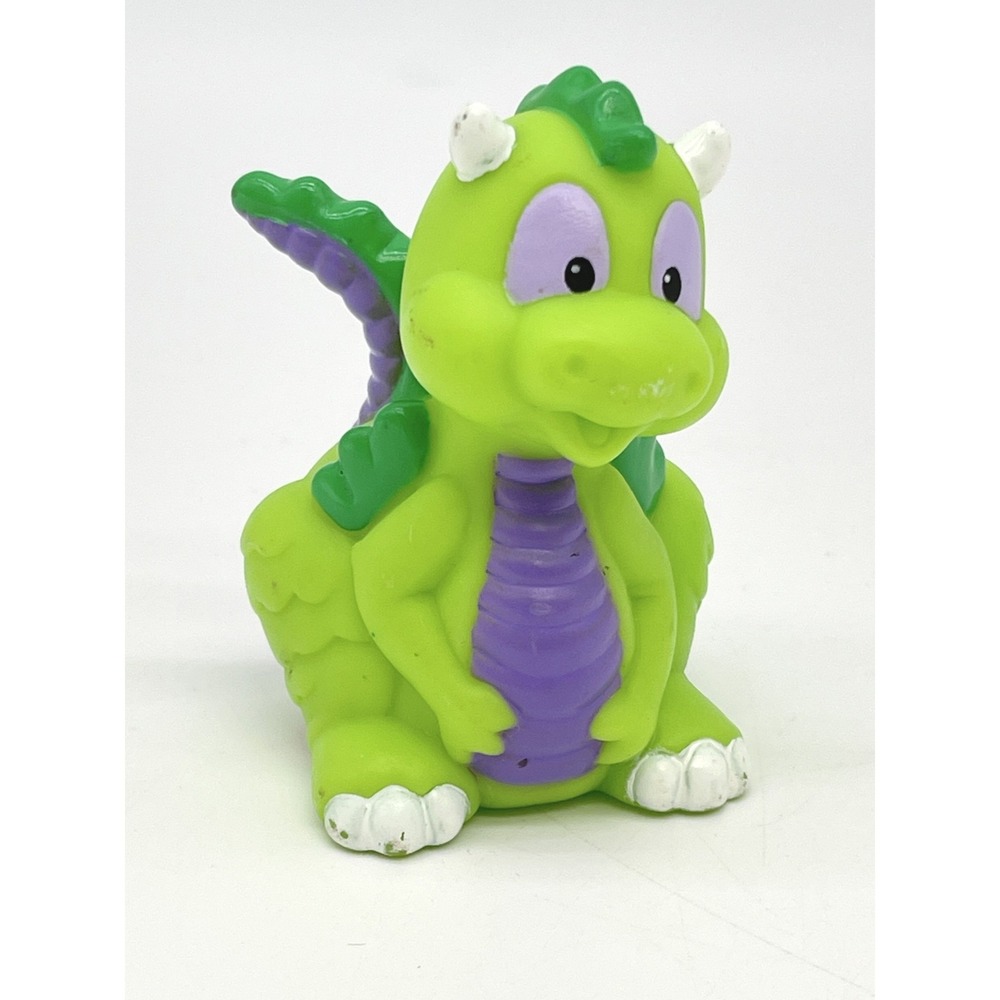 Fisher Price Little People Green Purple Dragon Castle Figure 2003 Mattel Fantasy
